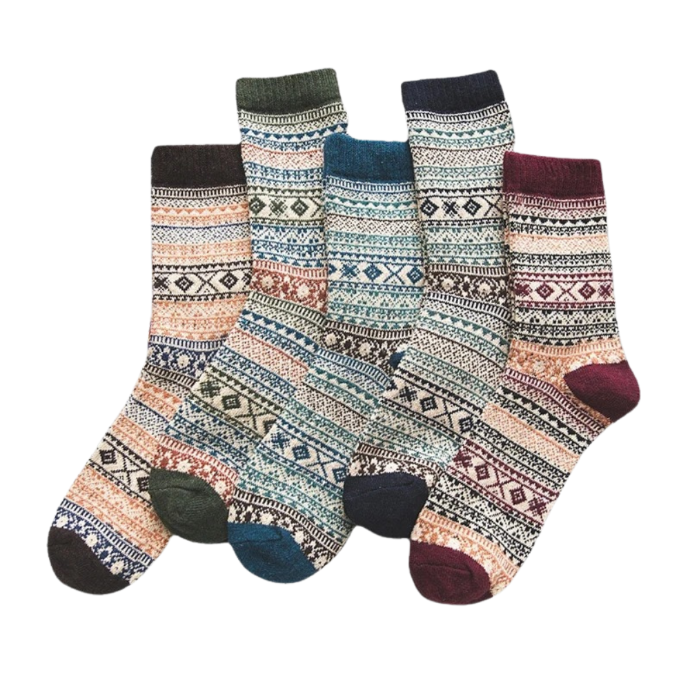 Bunte Socken für Winter und Schneestiefel