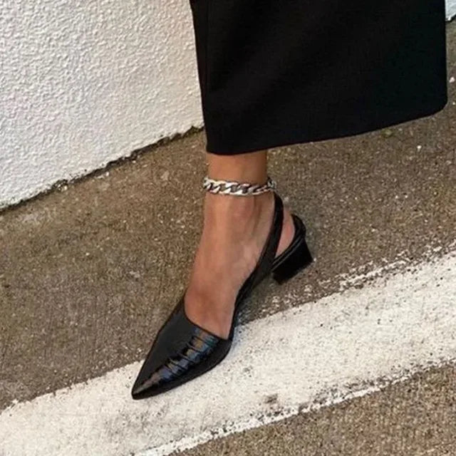 Elegante Damen High Heels aus Kunstleder