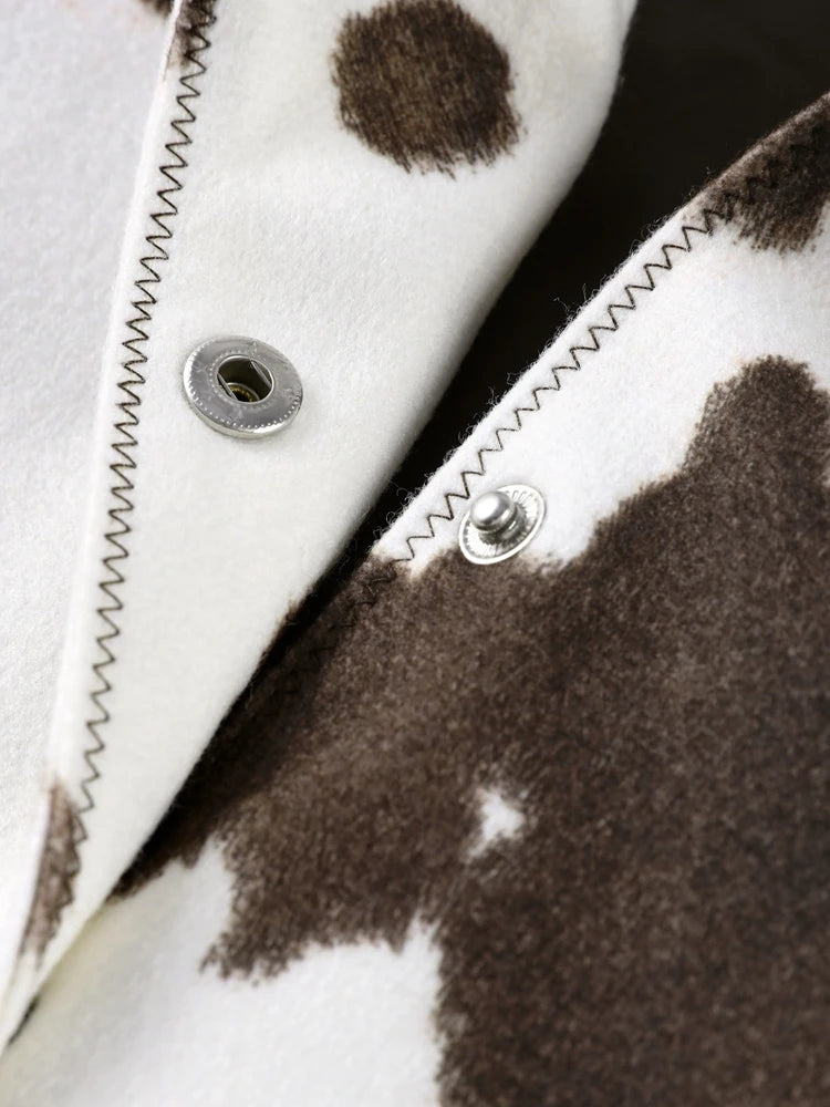 Elegante giacca da donna con motivo a mucca