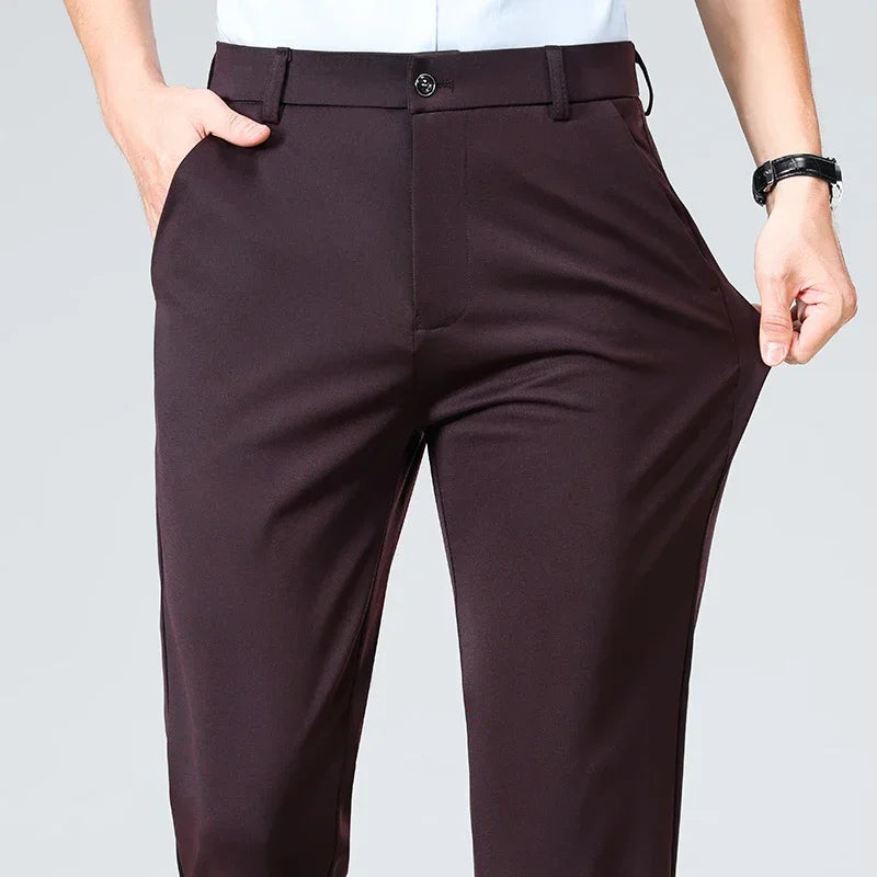 Elegante Herren Anzughosen Slim Fit