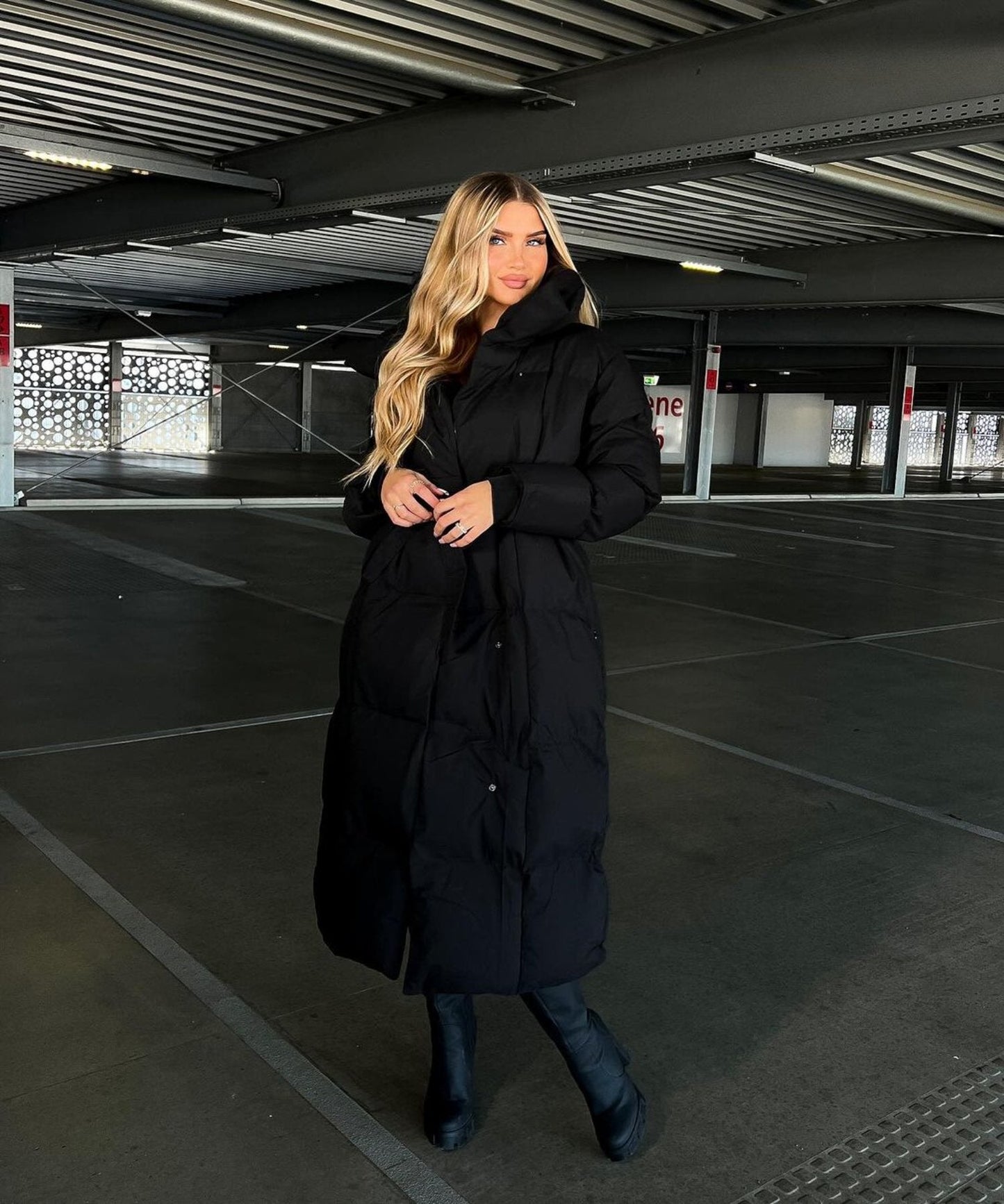Elegante Lange Winterjacke für Damen
