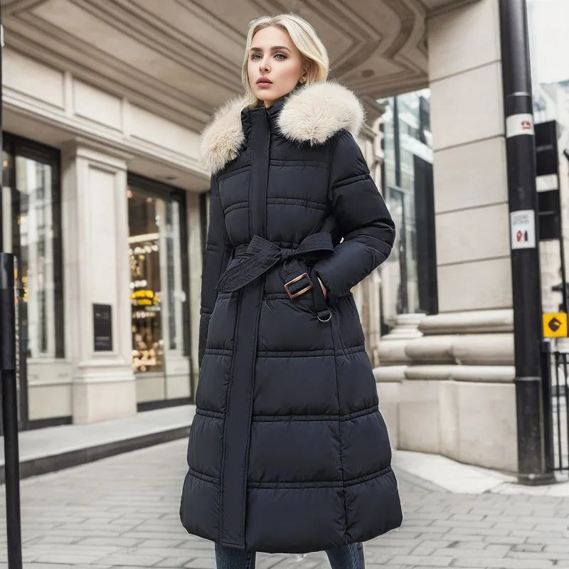 Elegante Lange Winterjacke