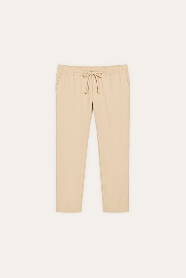 Elegant linen pants with wide leg