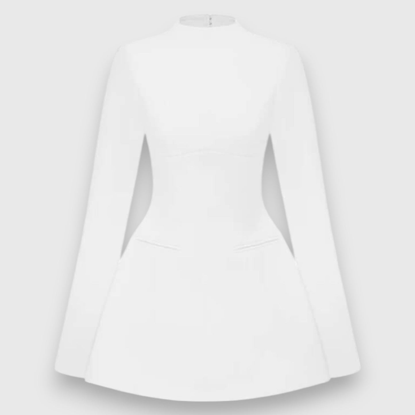 Elegant mini dress without back