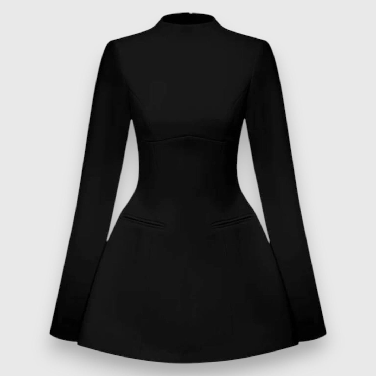 Elegant mini dress without back