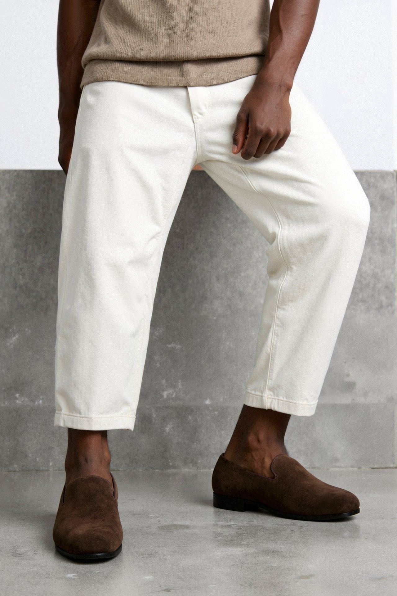 Elegante Slipper aus Wildleder