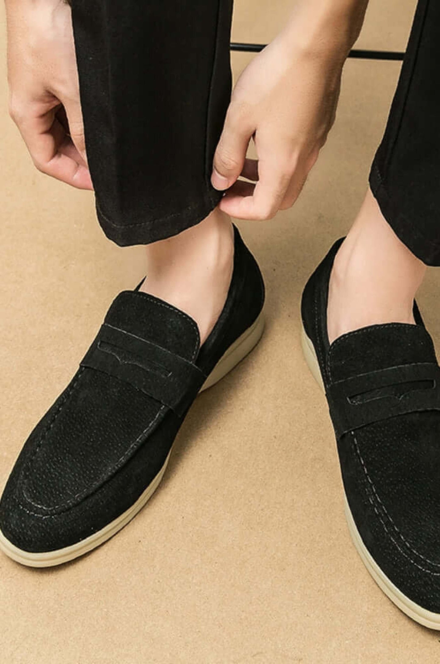 Elegante Wildleder Mokassins für Herren