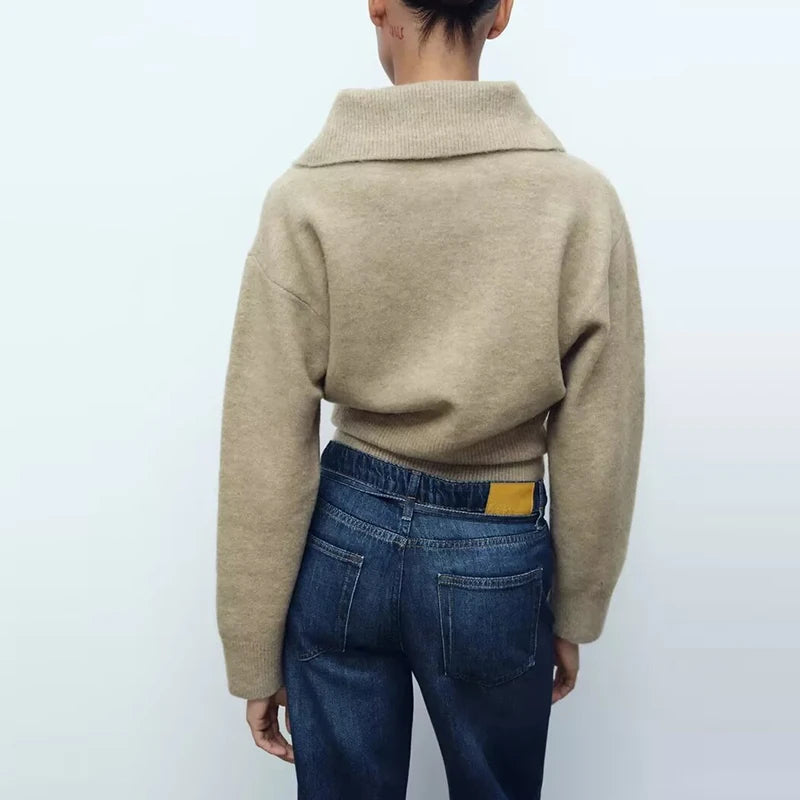 Elegante maglione da donna slim fit