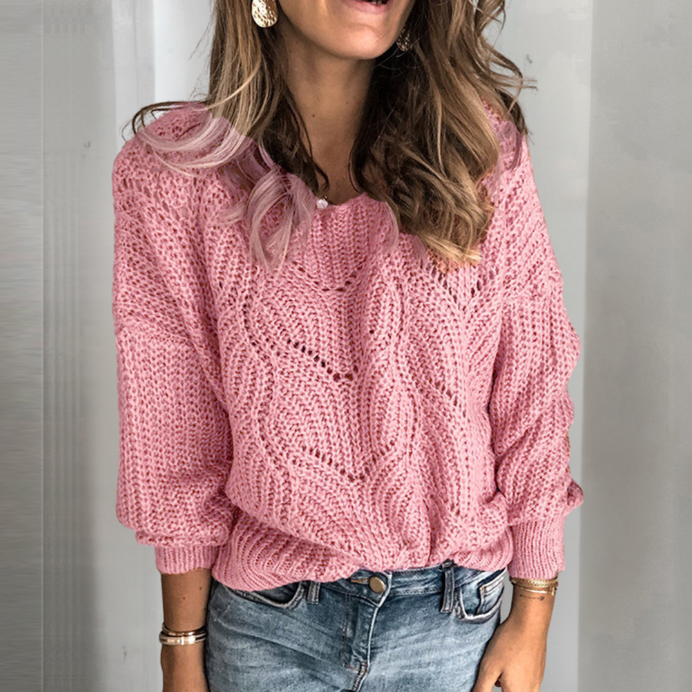 Eleganter Damen Strickpullover