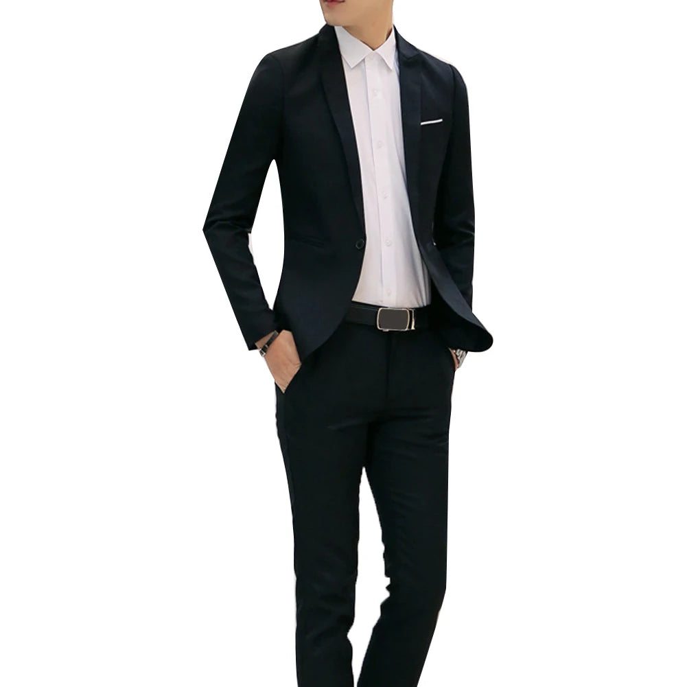 Eleganter Herrenanzug mit Blazer und hose