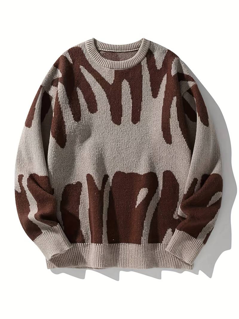 Eleganter pullover aus Baumwollmischung