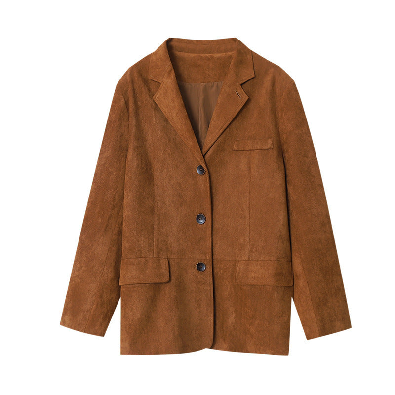 Eleganter Suède Blazer für Damen