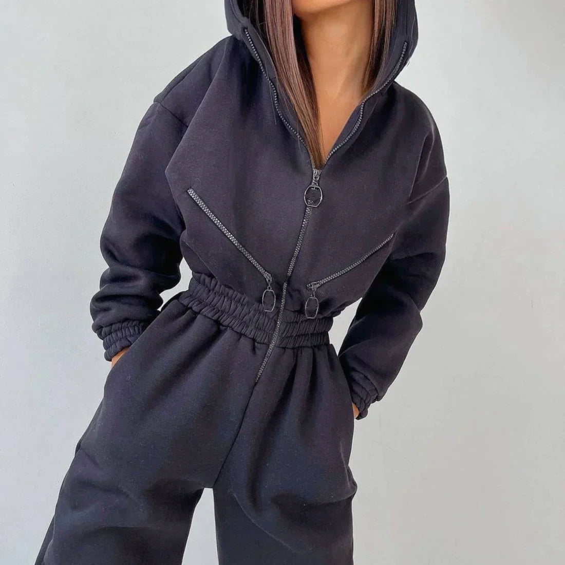 Winter-Overall für Damen aus Fleece