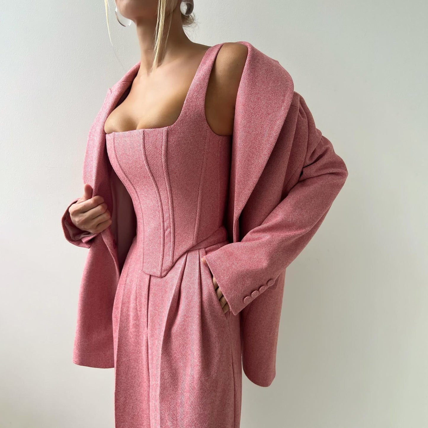 Elegantes 3-teiliges Set mit Blazer und Hosen