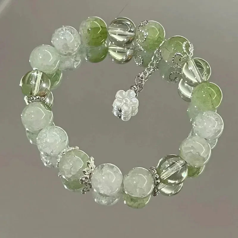 Elegantes Armband Damen mit Sternenanhänger und Blauen Kristallperlen