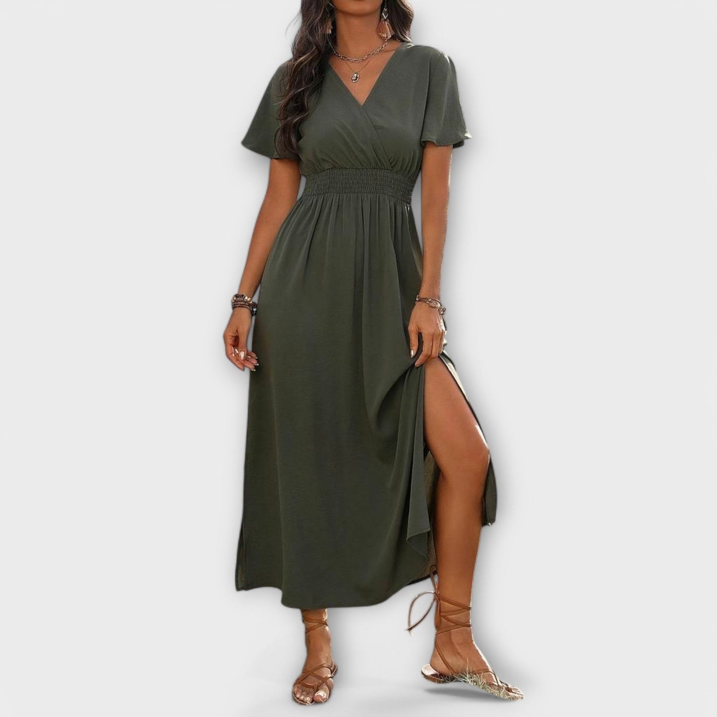 Elegante vestito boho da donna