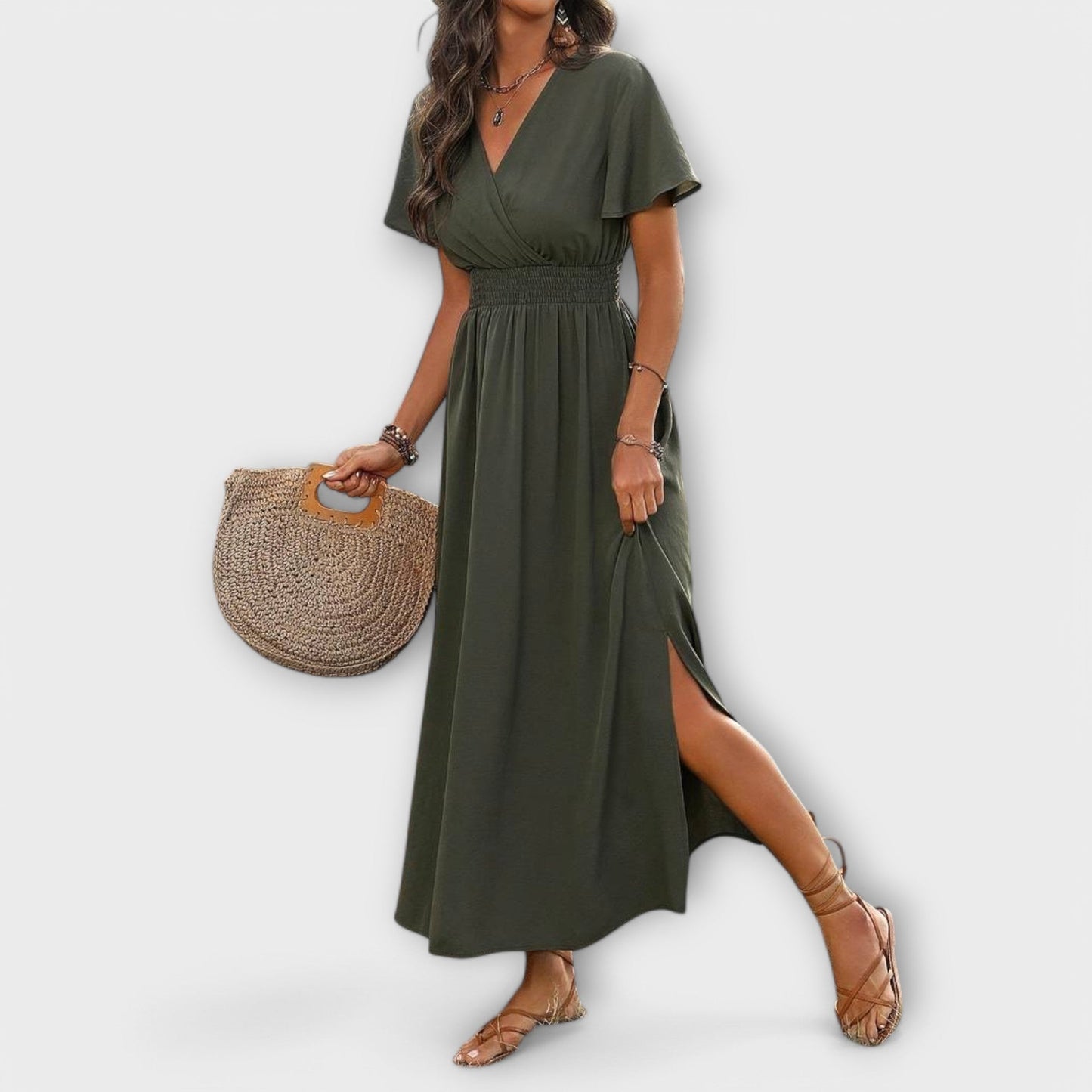Elegante vestito boho da donna
