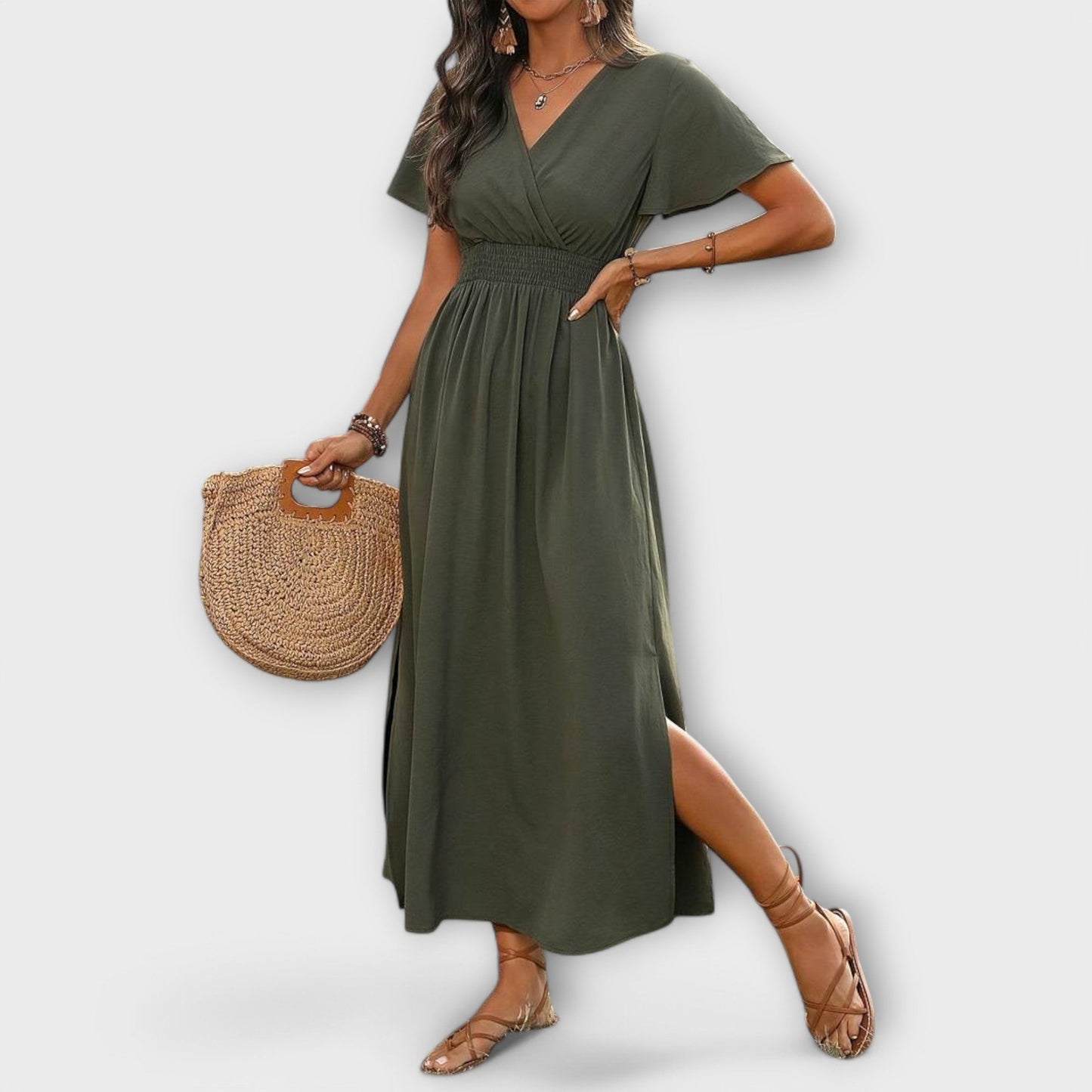 Elegante vestito boho da donna