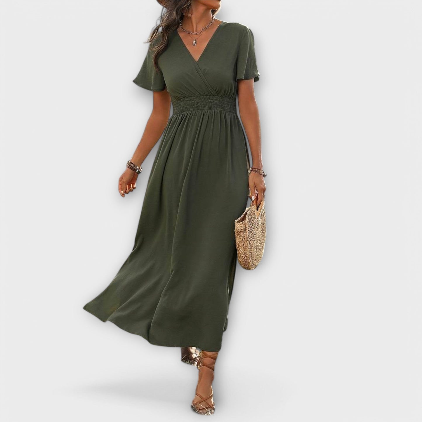 Elegante vestito boho da donna