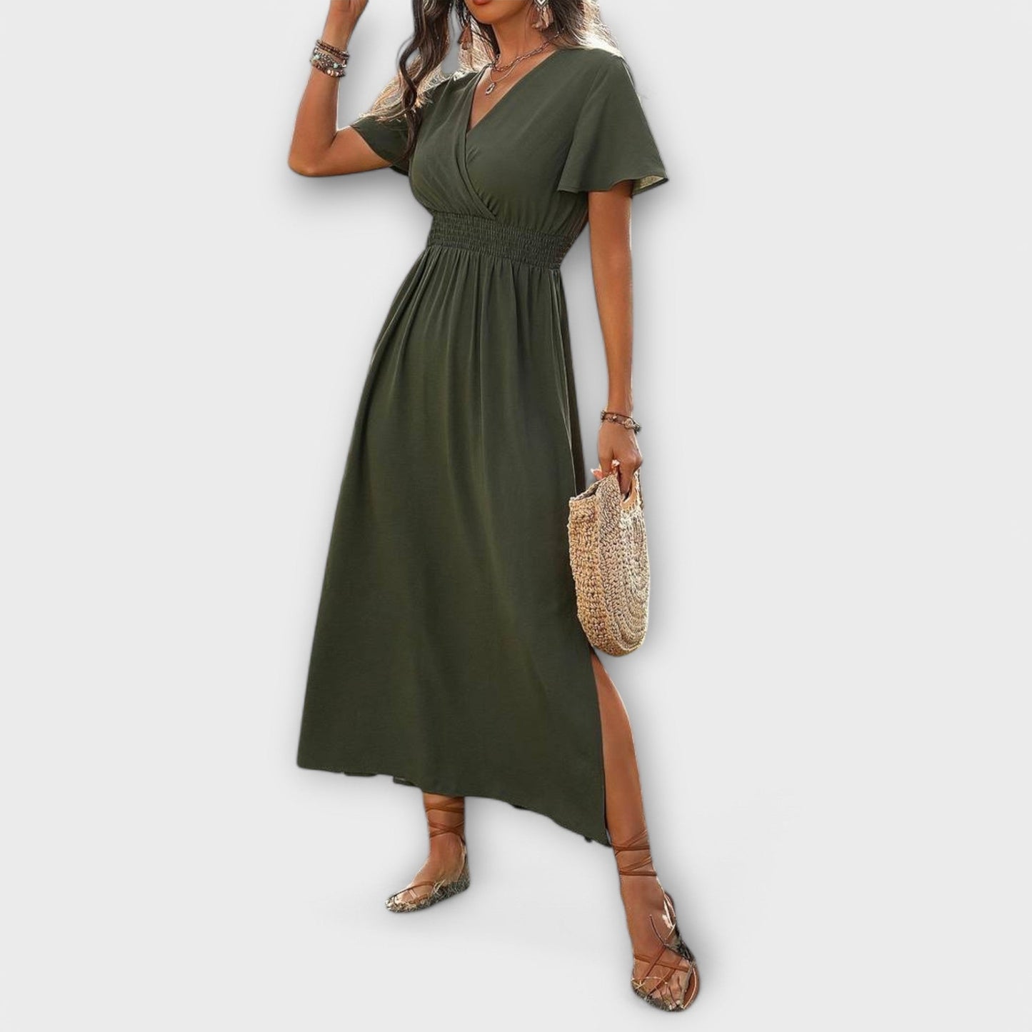 Elegante vestito boho da donna