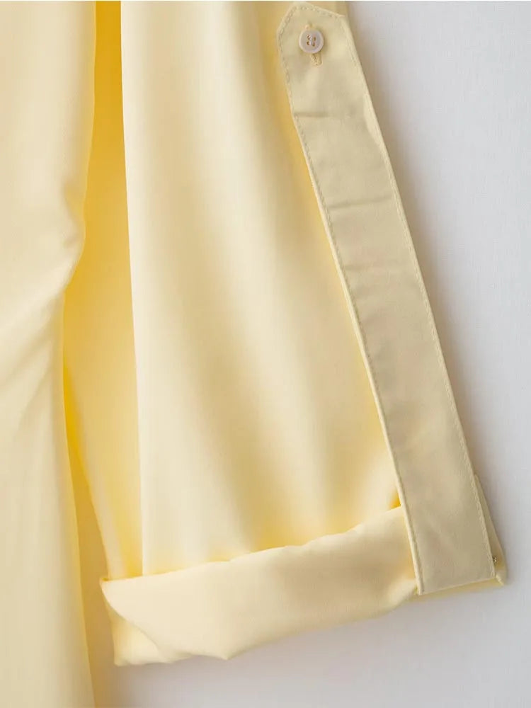 Elegant women's midi dress with V-neckline