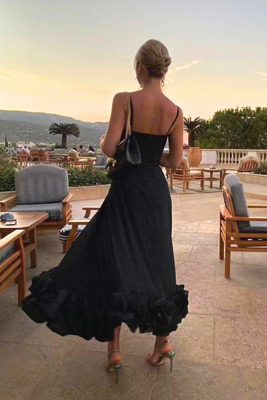 Elegant women's dress for wedding guests