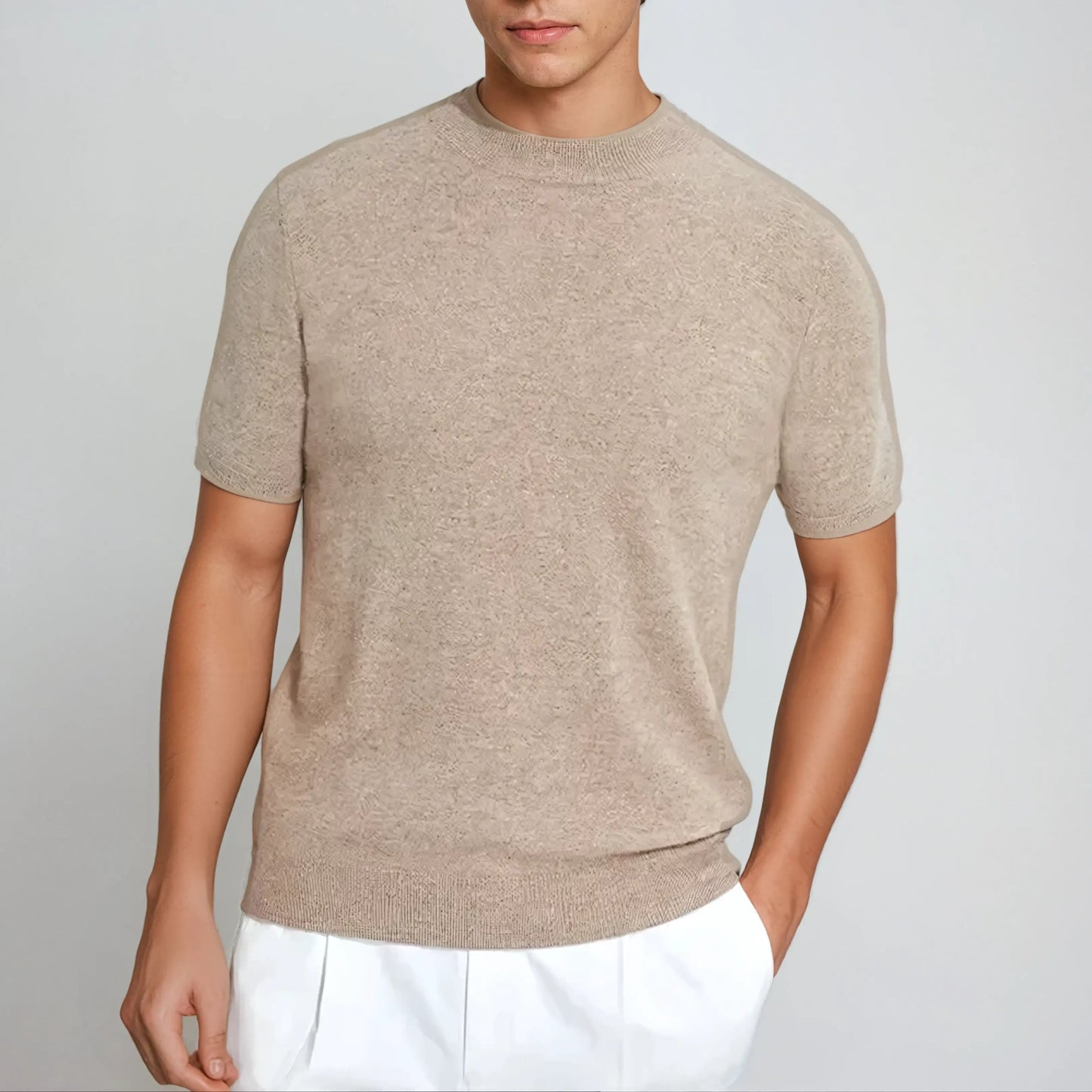 Elegantes Herren T-Shirt aus Cashwool