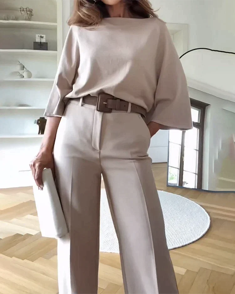 Elegantes Zweiteiliges Damen Set