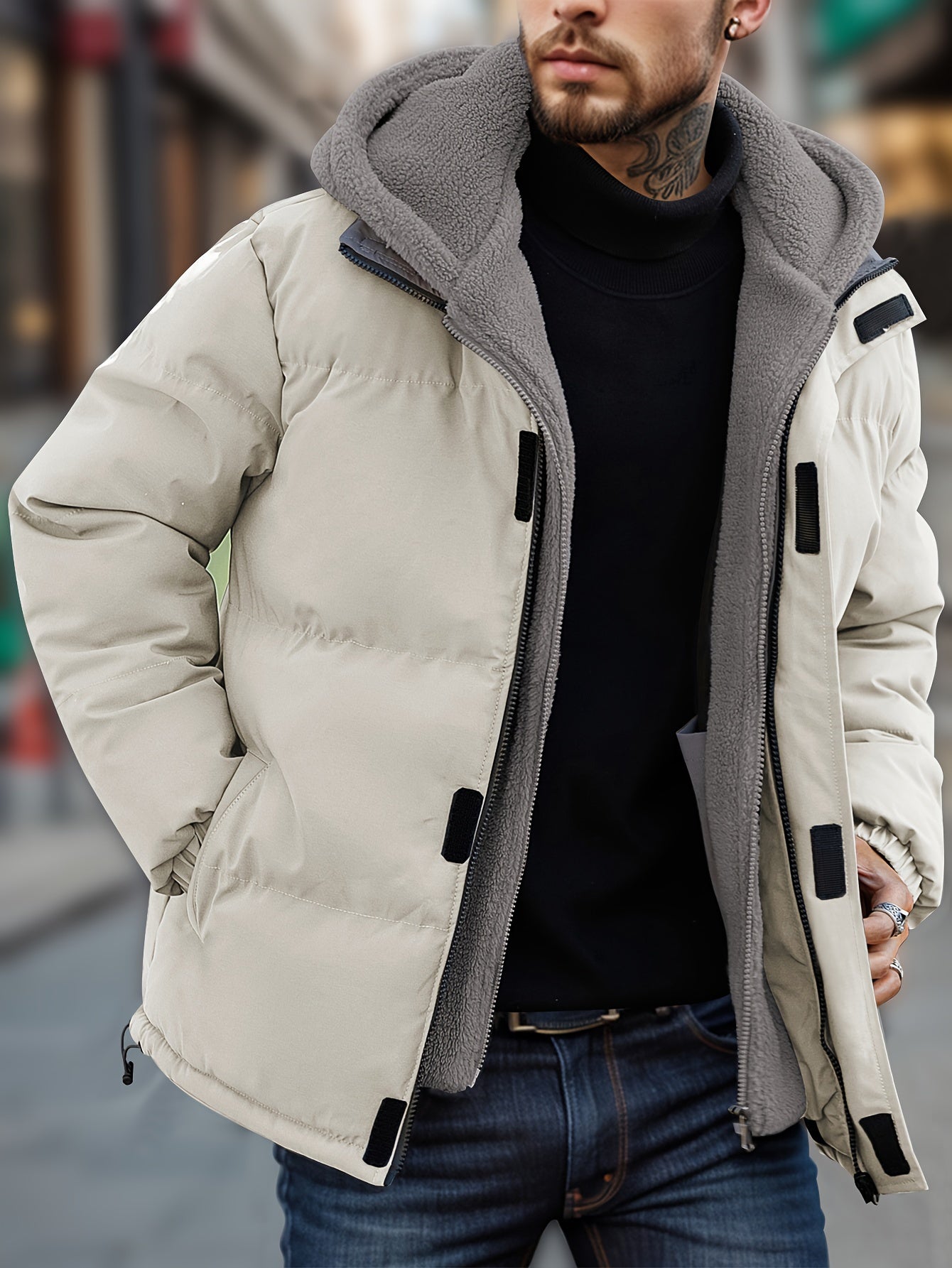 Warmer Puffer-Winterjacke