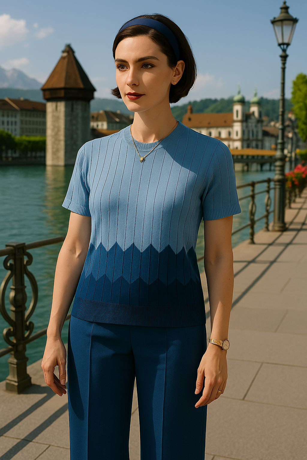 Farbverlauf Strick Lounge set für den Sommer