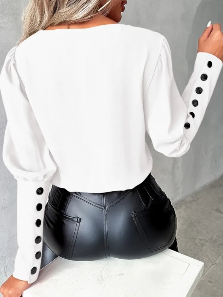 Marjan | Elegante Lässige Bluse Für Frauen
