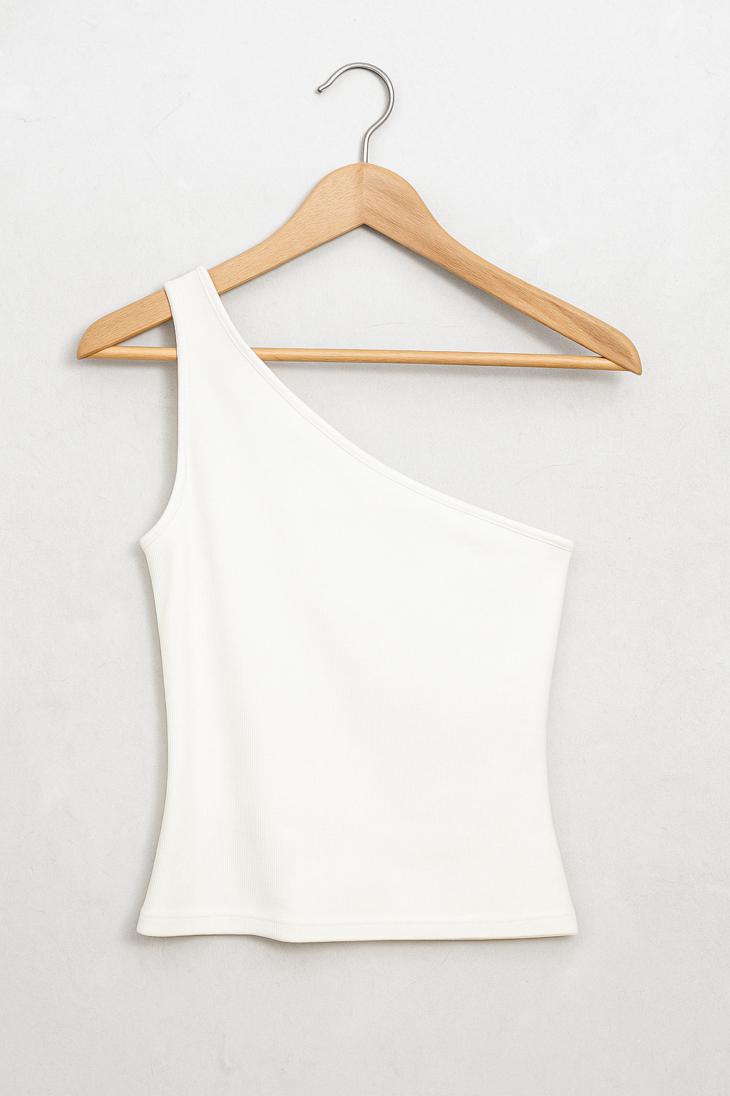 One-Shoulder-Top für Damen aus Elastischem Material