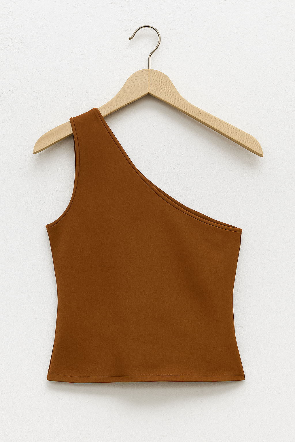 One-Shoulder-Top für Damen aus Elastischem Material