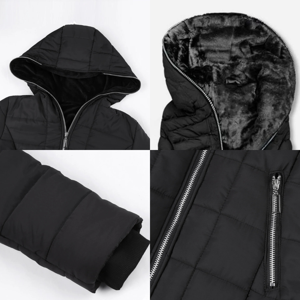 Fleecegefütterte Winterjacke