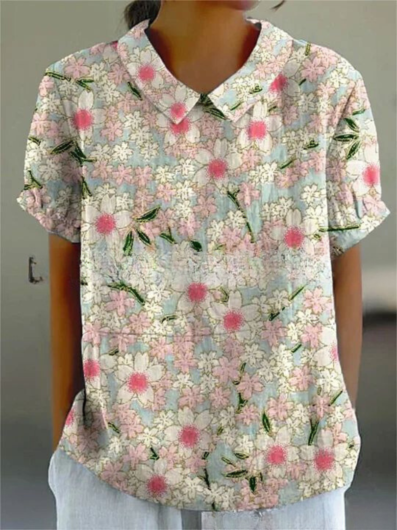 Variant image for Flora | Damen Bluse mit Blumendruck für Frauen, Lockerer Schnitt, Leichter Stoff-31