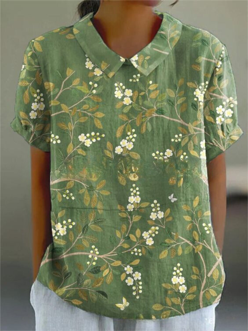 Variant image for Flora | Damen Bluse mit Blumendruck für Frauen, Lockerer Schnitt, Leichter Stoff-25