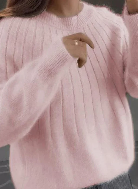 Fluffige Strickpullover für Damen