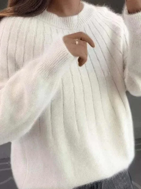 Fluffige Strickpullover für Damen