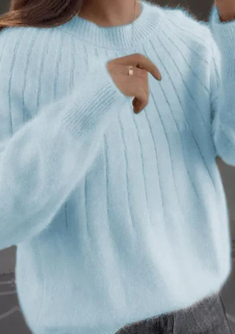 Fluffige Strickpullover für Damen