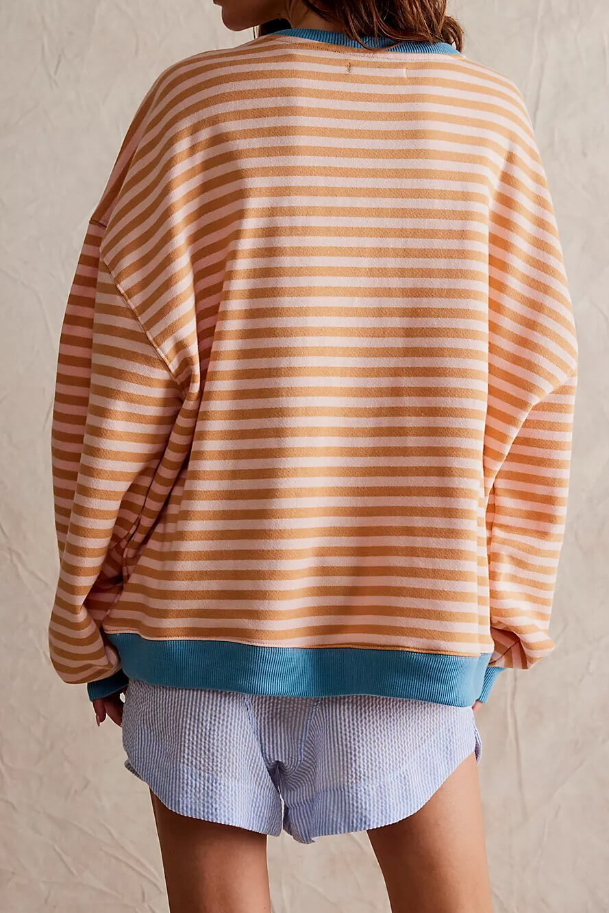 Dorie | Klassischer gestreifter Pullover für Frauen