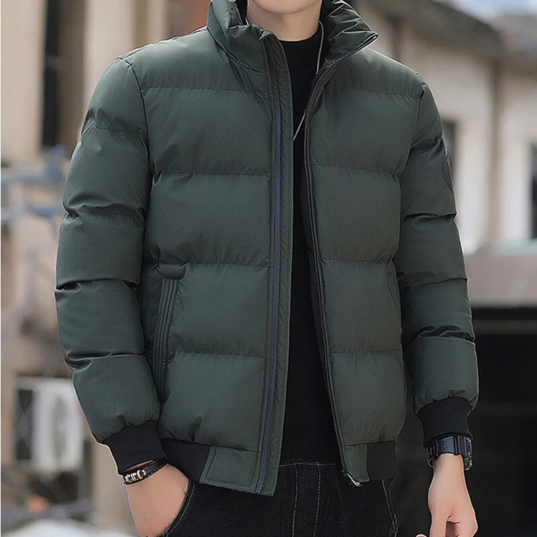 Gepolsterte Winterjacke aus Baumwolle