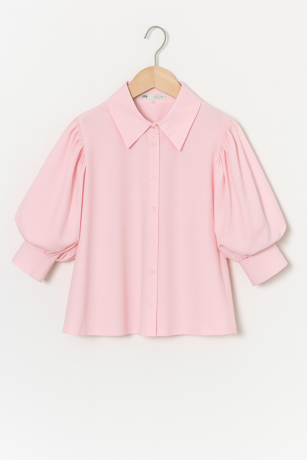 Gestreifte Bluse mit Puffärmeln
