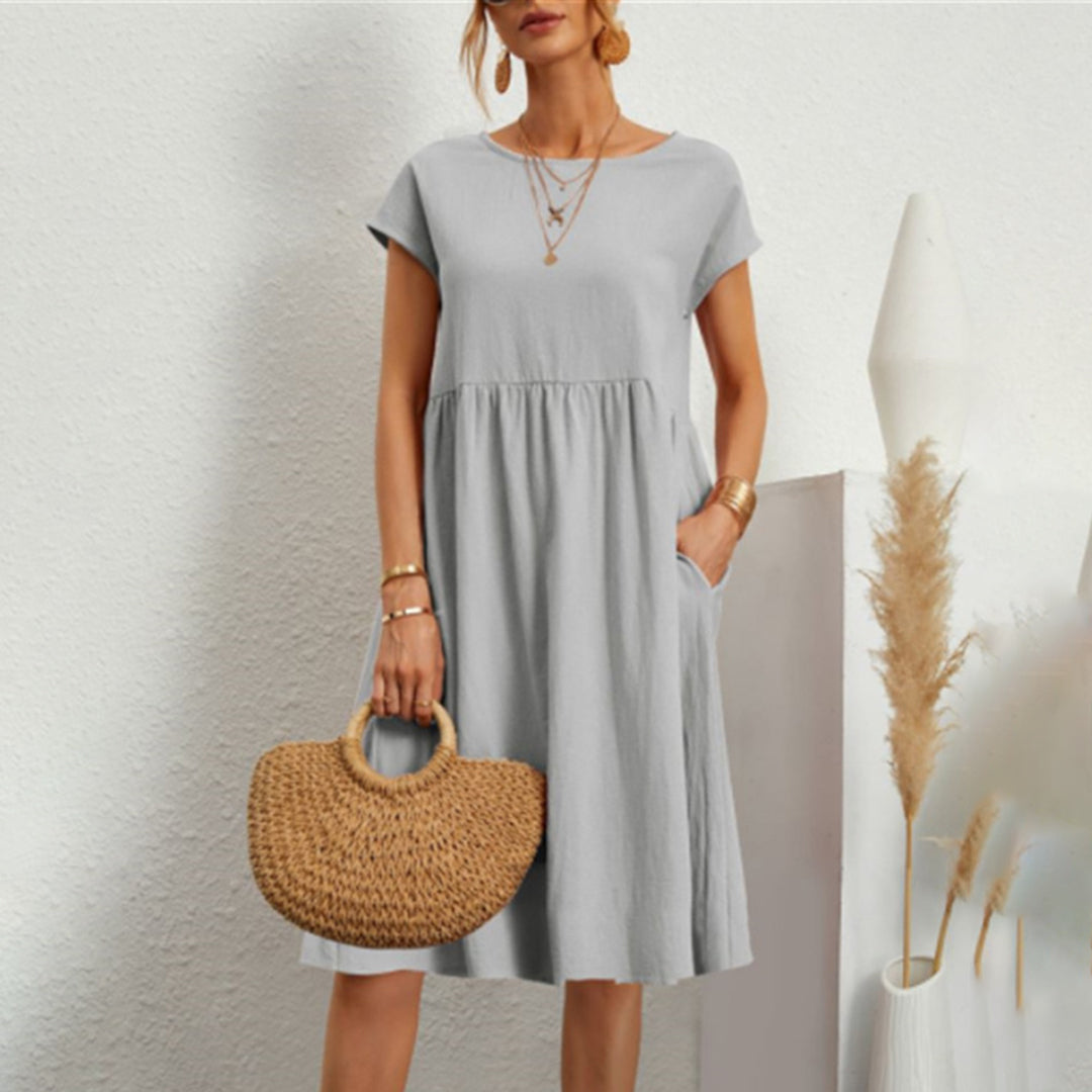 Anna | Bequem Midikleid in A-Linie für Frauen