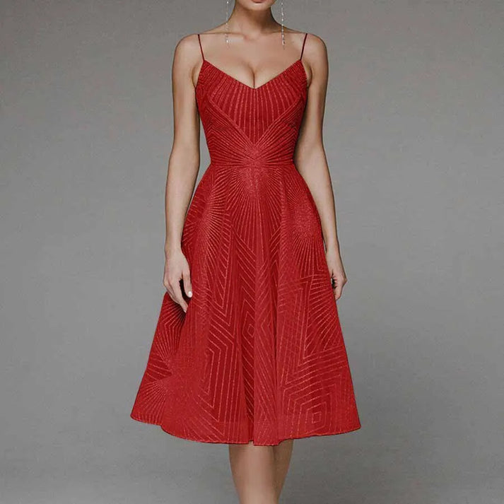 Variant image for Lana | Elegantes Midikleid mit offenem Rücken für Damen-50