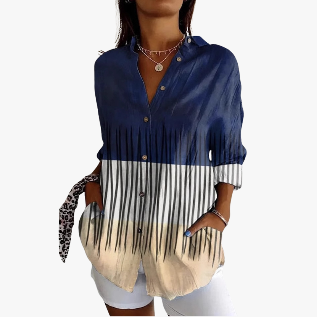 Variant image for Beatrix | Bestickte Leinenbluse für Damen mit Handgefertigter Stickerei-19