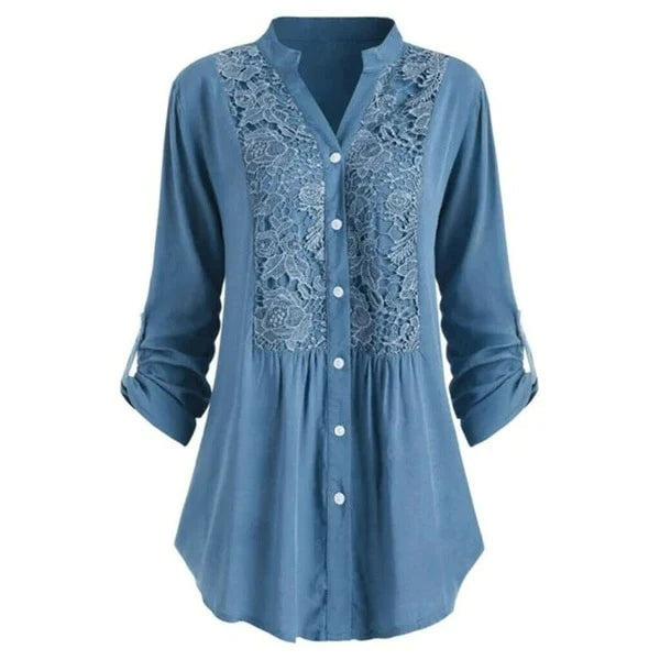 Luna | Elegante Bluse Damen mit Puffärmel