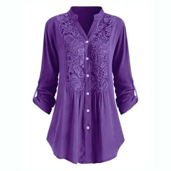 Luna | Elegante Bluse Damen mit Puffärmel