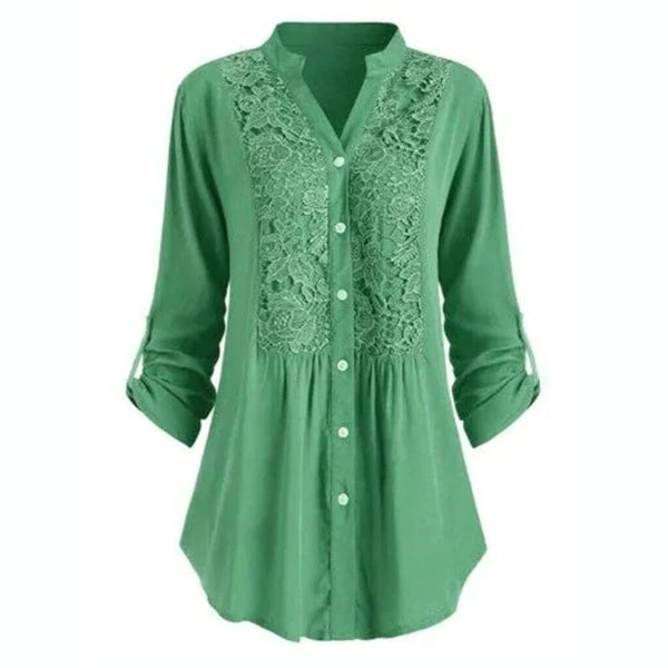 Luna | Elegante Bluse Damen mit Puffärmel