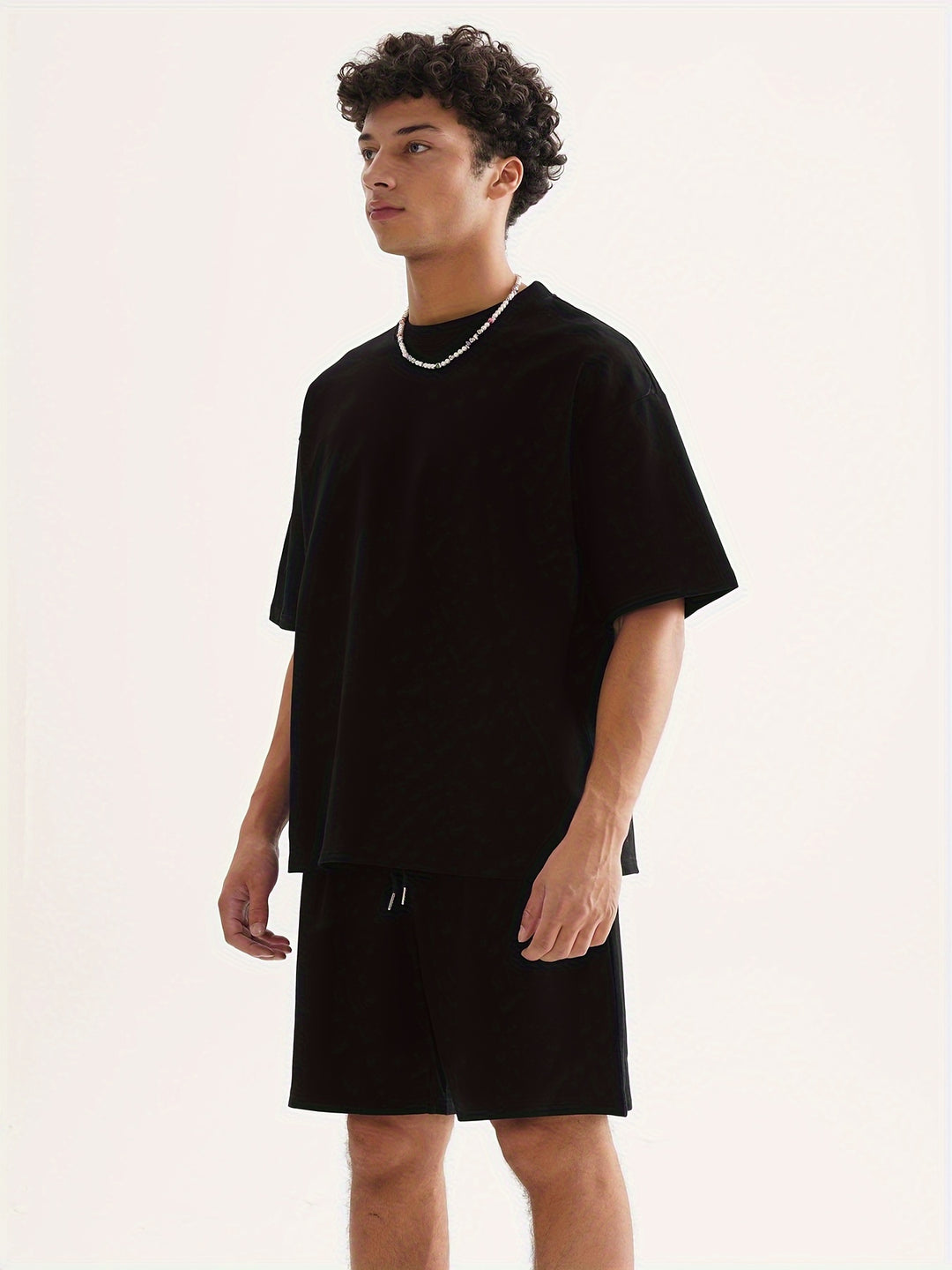 Set estivo da uomo composto da 2 pezzi: maglietta e pantaloncini