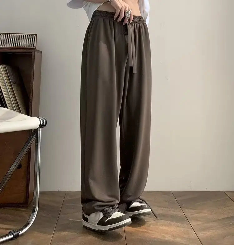 Herren Drape Lange Hose Slim Fit